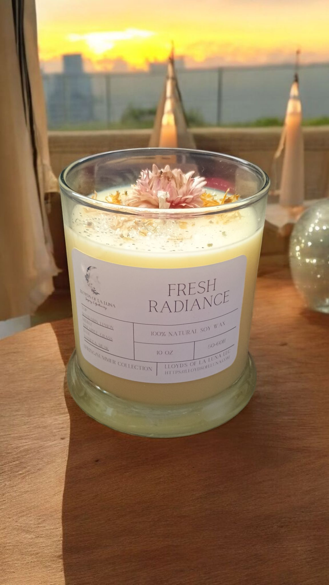 10oz Glass Soy Candles