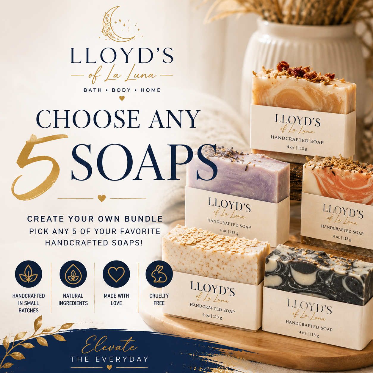 You Chose Any 5 Soap Bundle