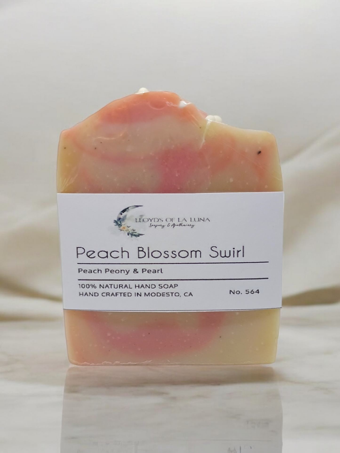 Peach Blossom Swirl: Scented in Peach Peony & Pearl