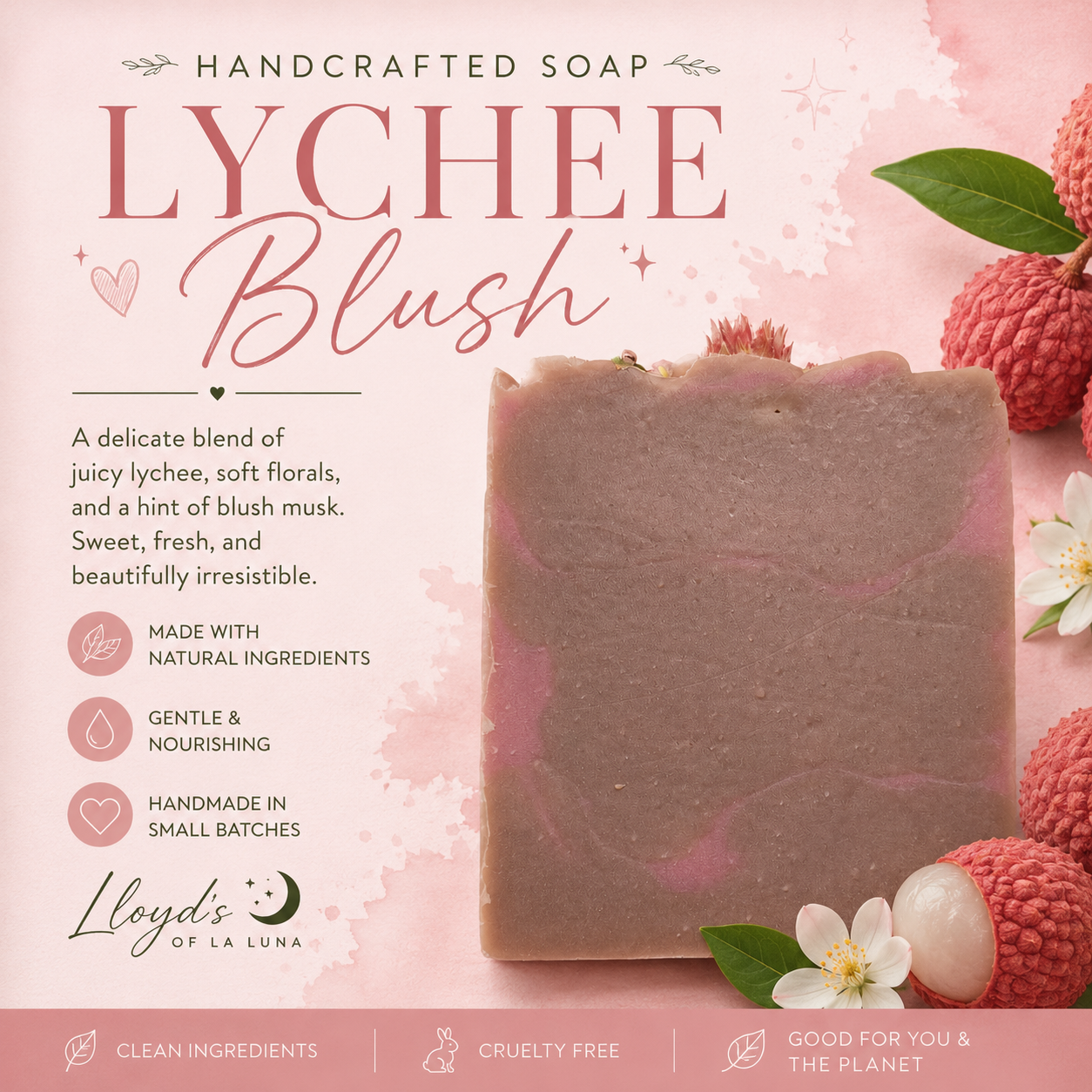 Lychee Blush Artisan Soap